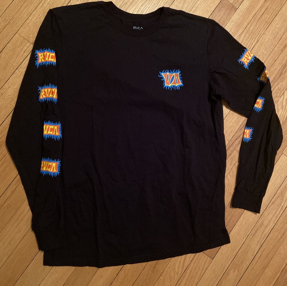 RVCA NWOT men's long sleeve tee - black - standard fit - XL